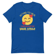 Load image into Gallery viewer, Nothing You Wear Is More Important Than Your Smile Short-Sleeve Unisex T-Shirt - Duck 'n' Monkey
