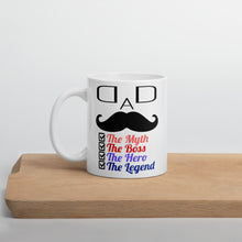 Load image into Gallery viewer, Dad The Myth The Boss The Hero The Legend Mug - Duck 'n' Monkey