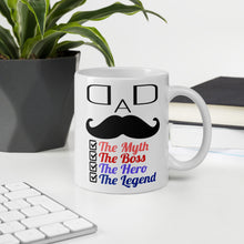 Load image into Gallery viewer, Dad The Myth The Boss The Hero The Legend Mug - Duck 'n' Monkey