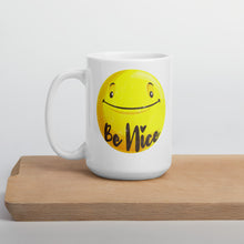 Load image into Gallery viewer, Be Nice Smiley Face Mug - Duck 'n' Monkey