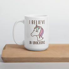 Load image into Gallery viewer, I Believe In Unicorns Mug - Duck 'n' Monkey