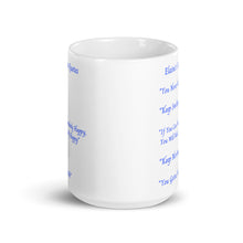 Load image into Gallery viewer, Elaine's Famous Quotes Blue Mug