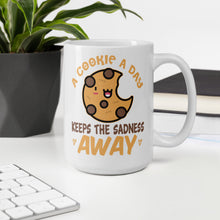 Load image into Gallery viewer, A Cookie A Day Keeps The Sadness Away Mug - Duck 'n' Monkey
