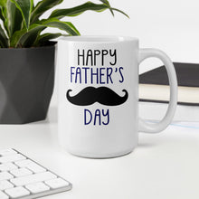 Load image into Gallery viewer, Happy Father's Day Mustache Mug - Duck 'n' Monkey