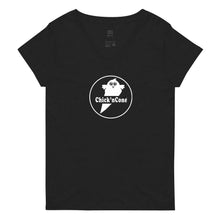 Load image into Gallery viewer, Chick'n Cone Women’s v-neck t-shirt