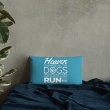 Load image into Gallery viewer, Heaven Is Where All The Dogs You&#39;ve Ever Loved Run To Greet You Pillow - [Duck &#39;n&#39; Monkey]
