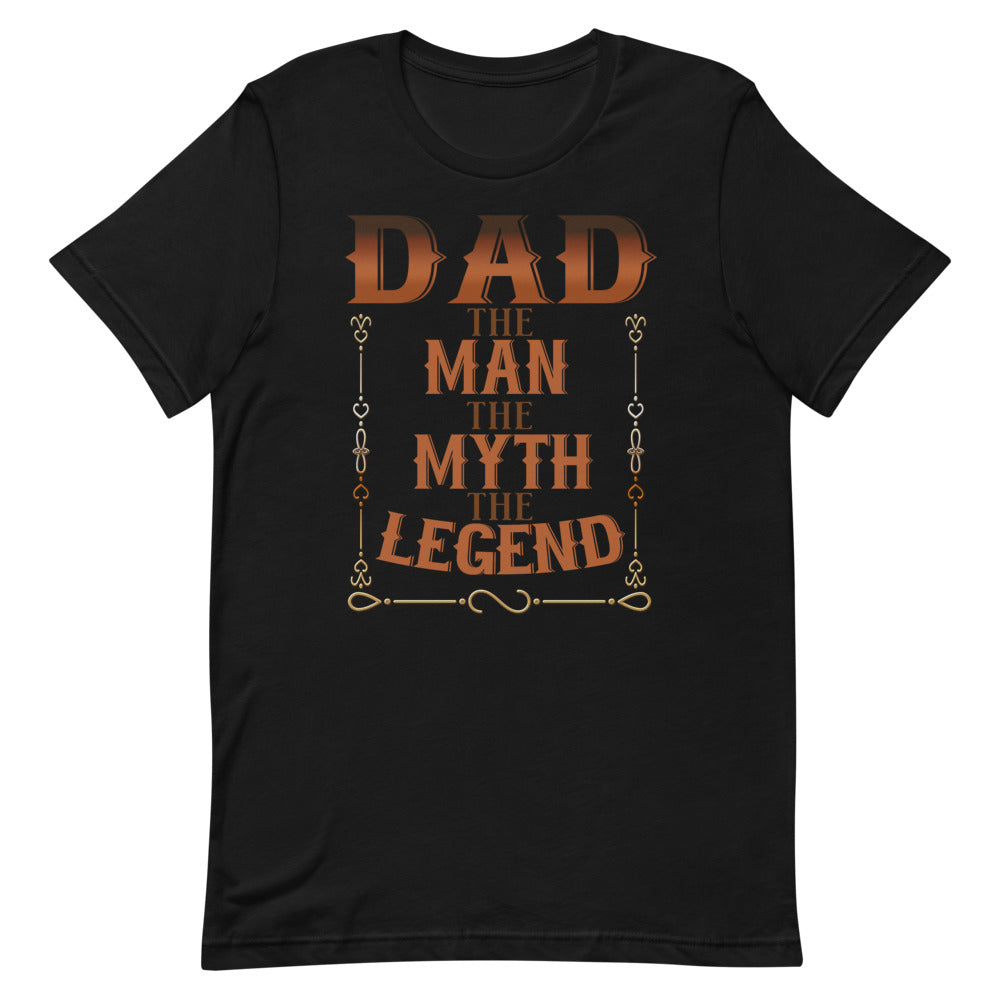 Dad The Man The Myth The Legend Short-Sleeve Unisex T-Shirt - [Duck 'n' Monkey]