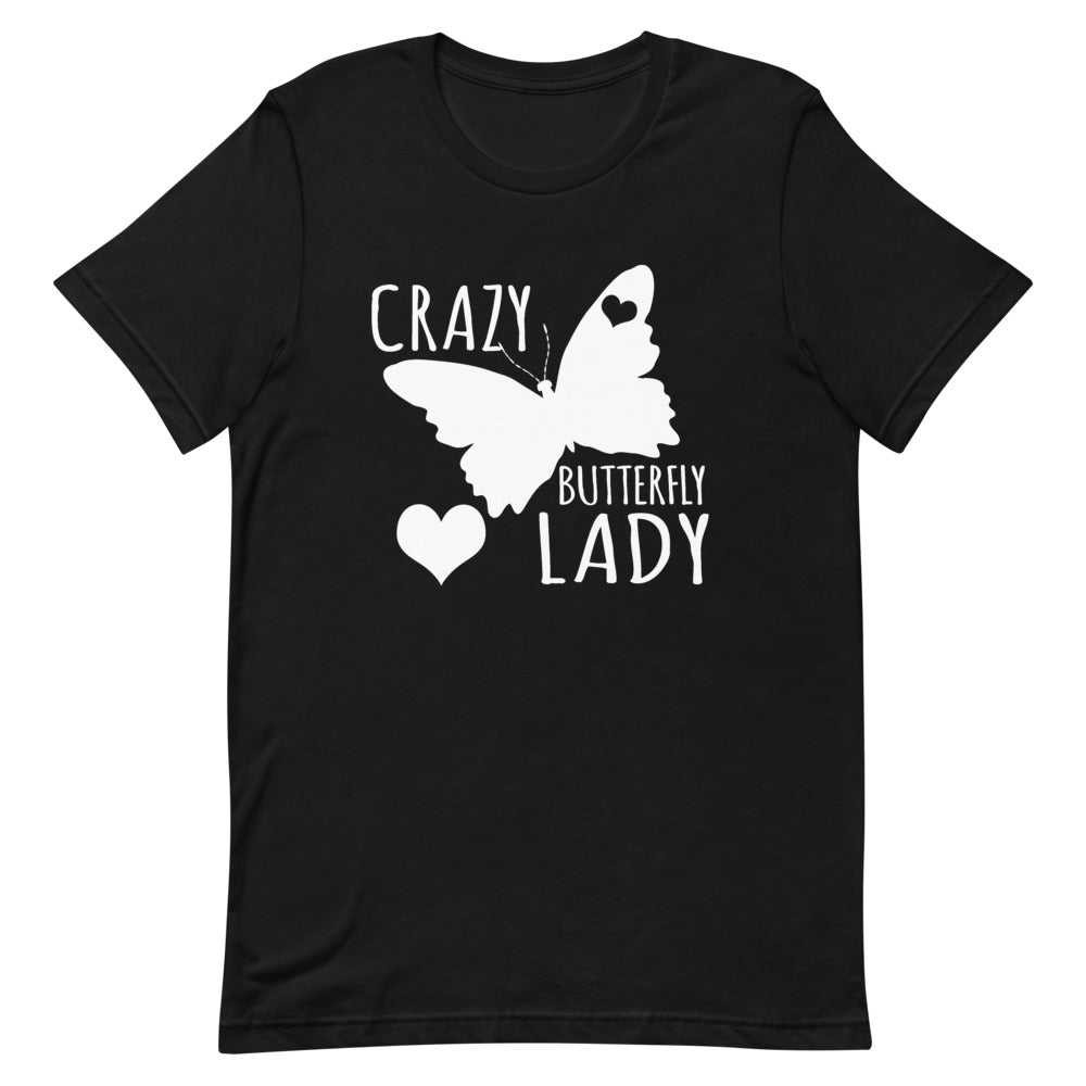 Crazy Butterfly Lady Short-Sleeve Unisex T-Shirt - [Duck 'n' Monkey]