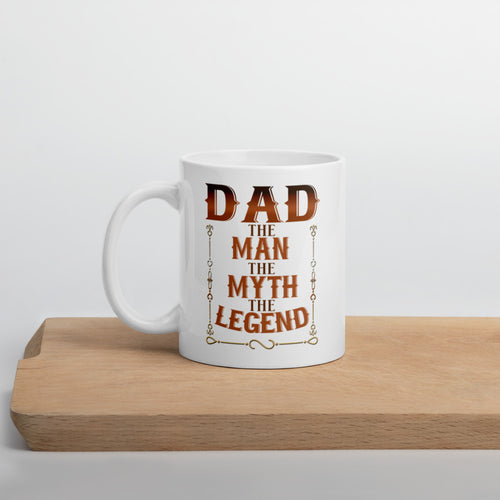 Dad The Man The Myth The Legend Mug - [Duck 'n' Monkey]