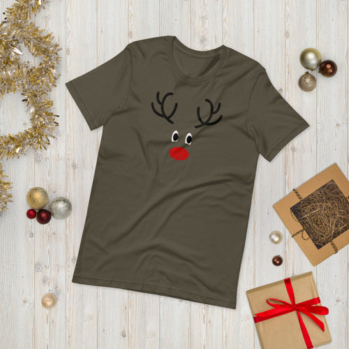 Reindeer Short-Sleeve Unisex T-Shirt - [Duck 'n' Monkey]