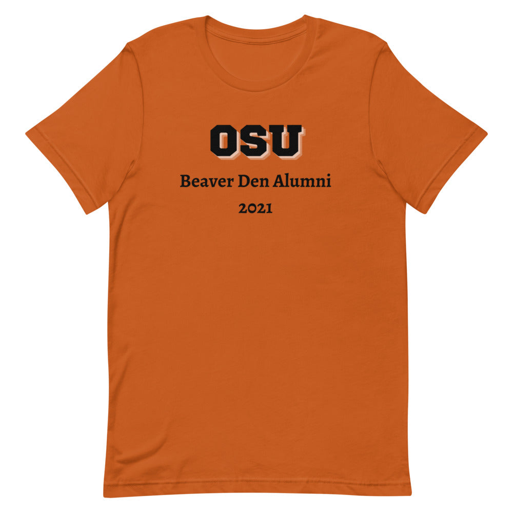 OSU Beaver Den Alumni 2021 Short-Sleeve Unisex T-Shirt - Duck 'n' Monkey