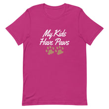 Load image into Gallery viewer, My Kids Have Paws Short-Sleeve Unisex T-Shirt - [Duck &#39;n&#39; Monkey]
