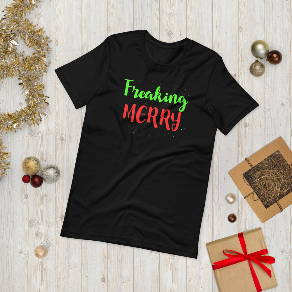 Freaking Merry Short-Sleeve Unisex T-Shirt - [Duck 'n' Monkey]