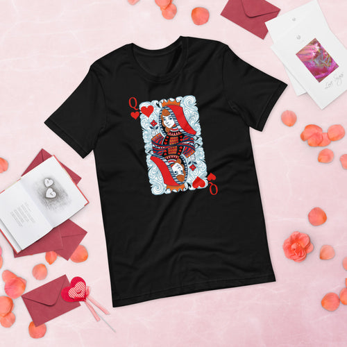 Queen Of Hearts Short-Sleeve Unisex T-Shirt - [Duck 'n' Monkey]