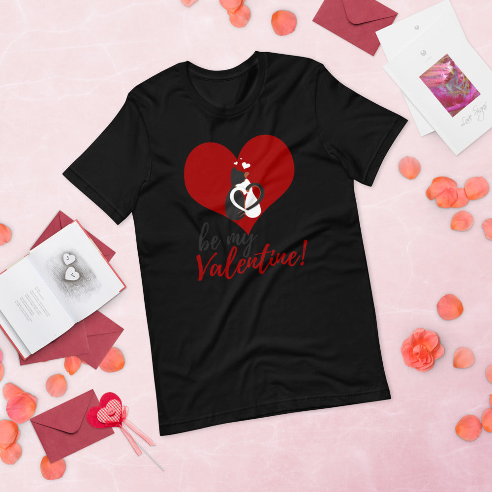 Be My Valentine Short-Sleeve Unisex T-Shirt - [Duck 'n' Monkey]