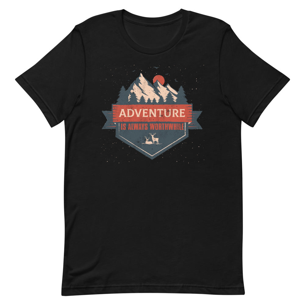 Adventure Is Always Worthwhile Short-Sleeve Unisex T-Shirt - [Duck 'n' Monkey]