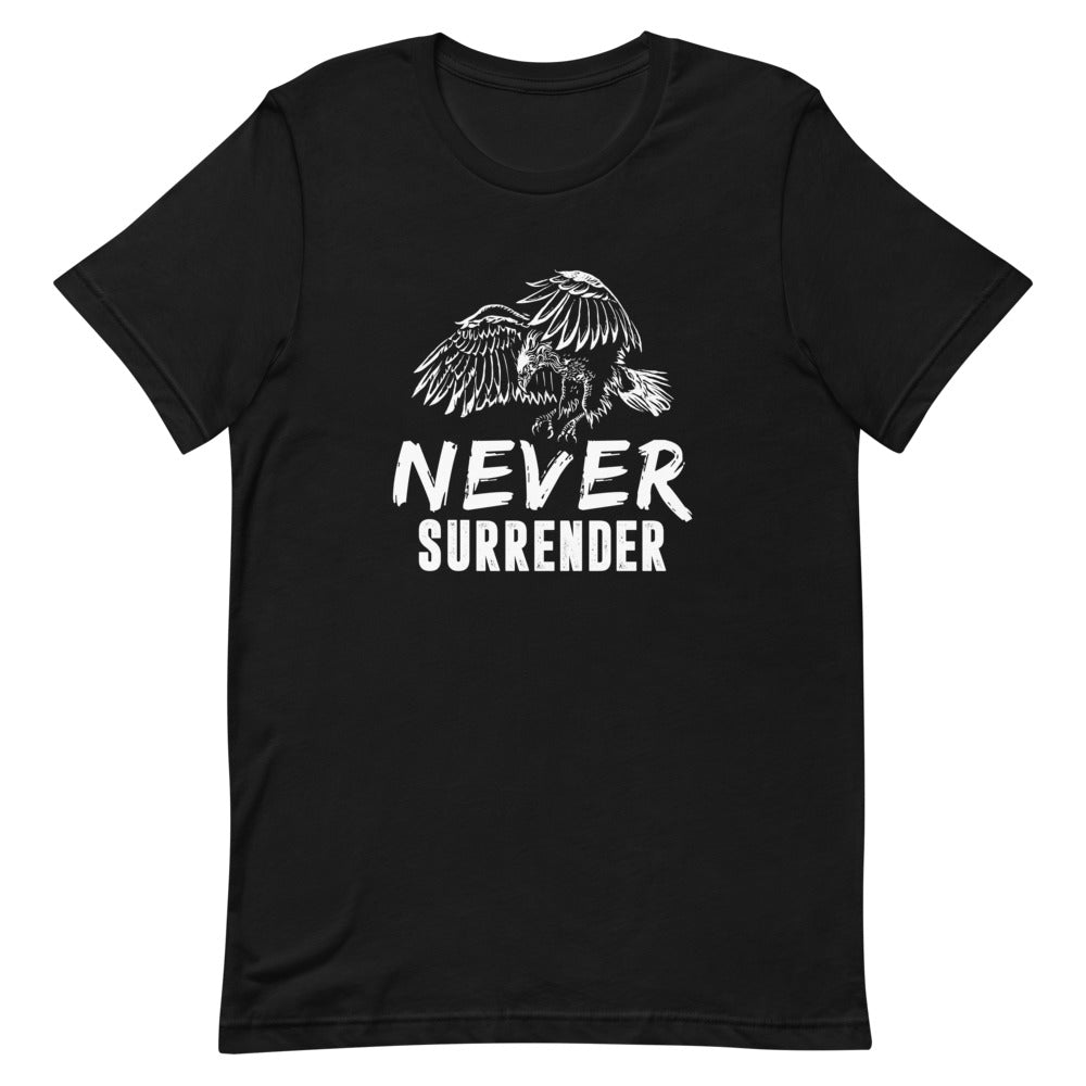 Never Surrender Short-Sleeve Unisex T-Shirt - Duck 'n' Monkey
