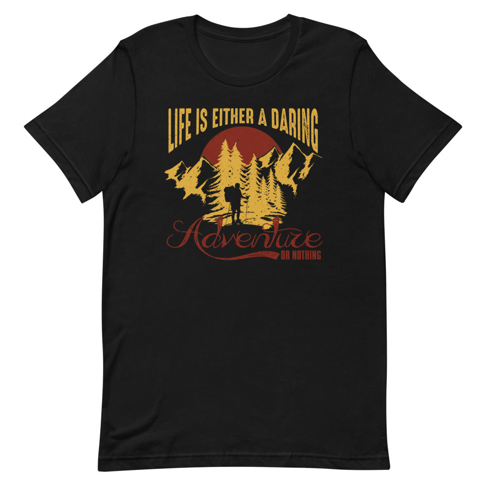 Life Is Either A Daring Adventure Or Nothing Short-Sleeve Unisex T-Shirt - Duck 'n' Monkey