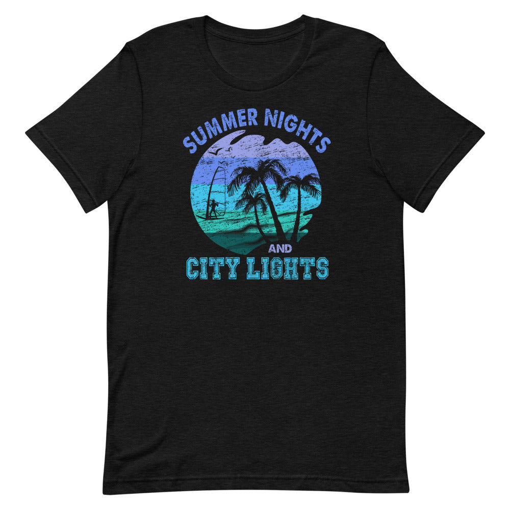 Summer Nights And City Lights Short-Sleeve Unisex T-Shirt - Duck 'n' Monkey