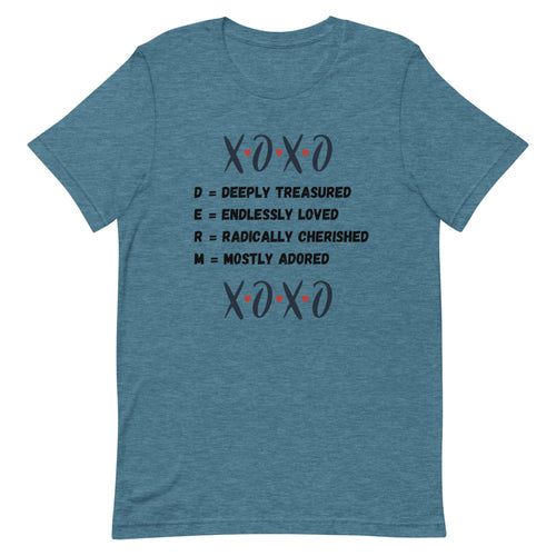 XOXO D.E.R.M. XOXO Short-Sleeve Unisex T-Shirt - Duck 'n' Monkey