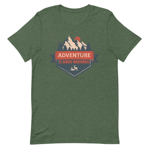 Adventure Is Always Worthwhile Short-Sleeve Unisex T-Shirt - [Duck 'n' Monkey]