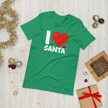 Load image into Gallery viewer, I Heart Santa Short-Sleeve Unisex T-Shirt - [Duck &#39;n&#39; Monkey]
