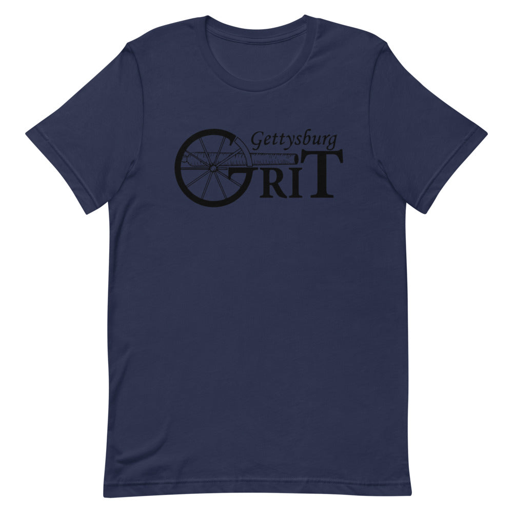 Gettysburg Grit Black Short-Sleeve Unisex T-Shirt - Duck 'n' Monkey