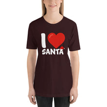 Load image into Gallery viewer, I Heart Santa Short-Sleeve Unisex T-Shirt - [Duck &#39;n&#39; Monkey]

