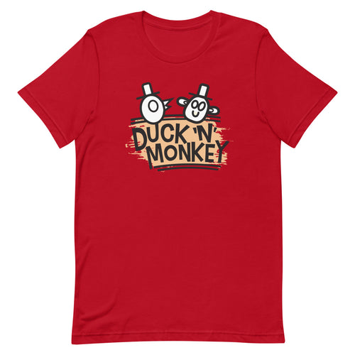Duck 'n' Monkey Peach Short-Sleeve Unisex T-Shirt - [Duck 'n' Monkey]