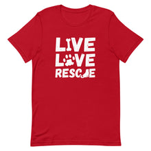 Load image into Gallery viewer, Live Love Rescue Short-Sleeve Unisex T-Shirt - [Duck &#39;n&#39; Monkey]
