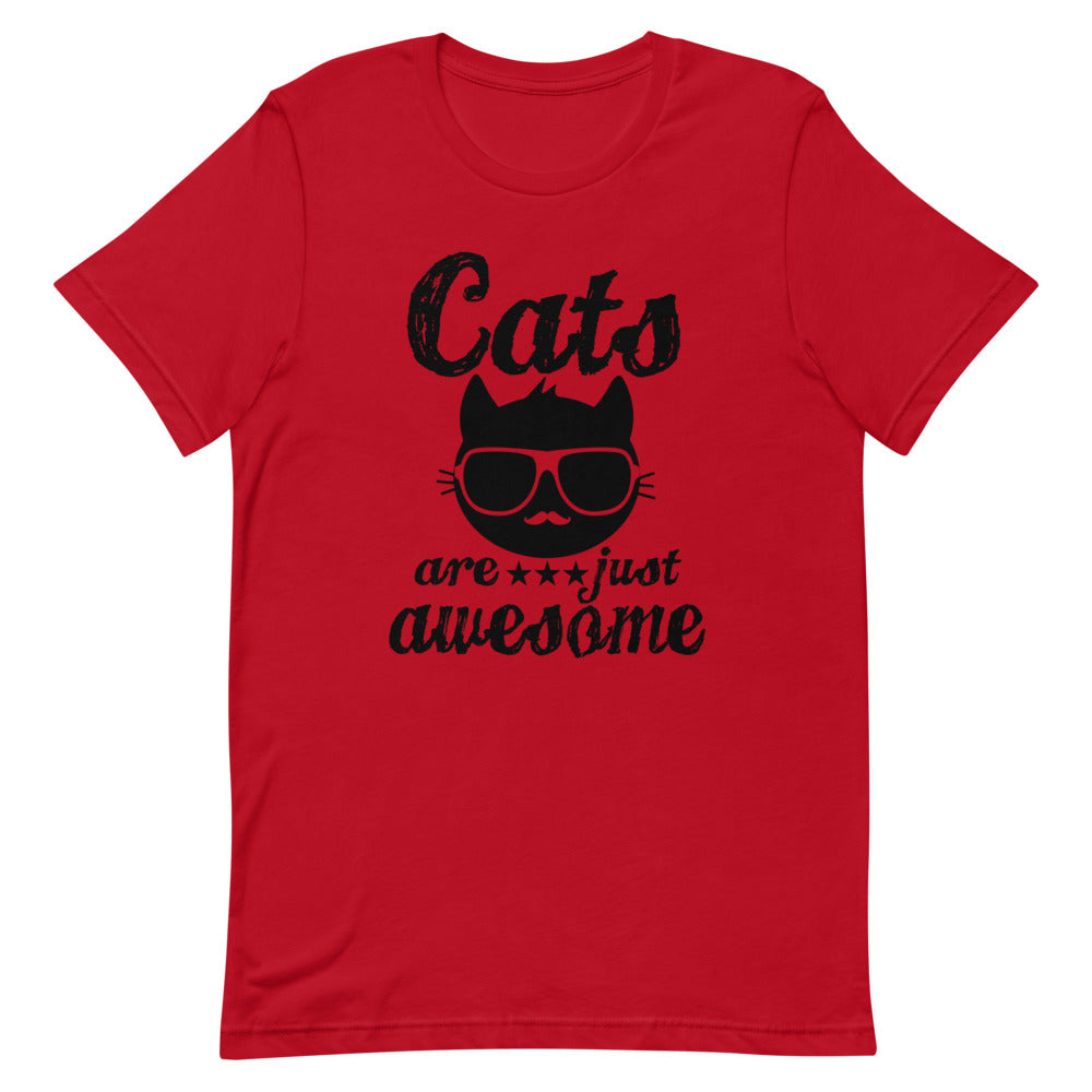 Cats Are Just Awesome Short-Sleeve Unisex T-Shirt - [Duck 'n' Monkey]