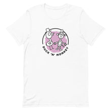 Load image into Gallery viewer, Duck &#39;n&#39; Monkey Pink Circle Short-Sleeve Unisex T-Shirt - [Duck &#39;n&#39; Monkey]
