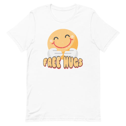 Free Hugs Smiley Face Short-Sleeve Unisex T-Shirt - [Duck 'n' Monkey]