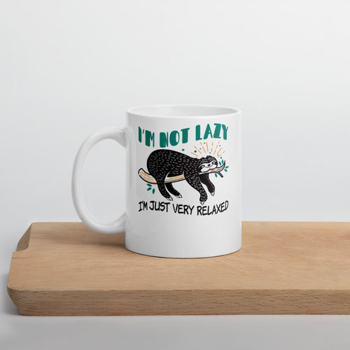 I'm Not Lazy I'm Just Very Relaxed Mug - Duck 'n' Monkey