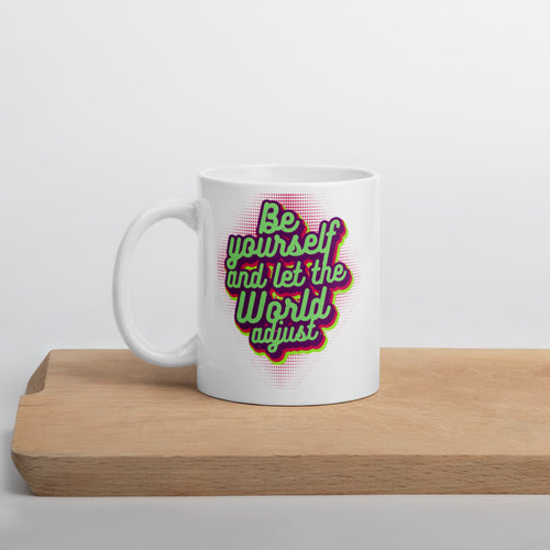 Be Yourself And Let The World Adjust Mug - Duck 'n' Monkey