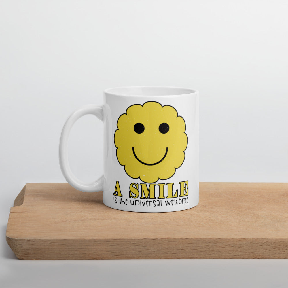 A Smile Is The Universal Welcome Mug - Duck 'n' Monkey
