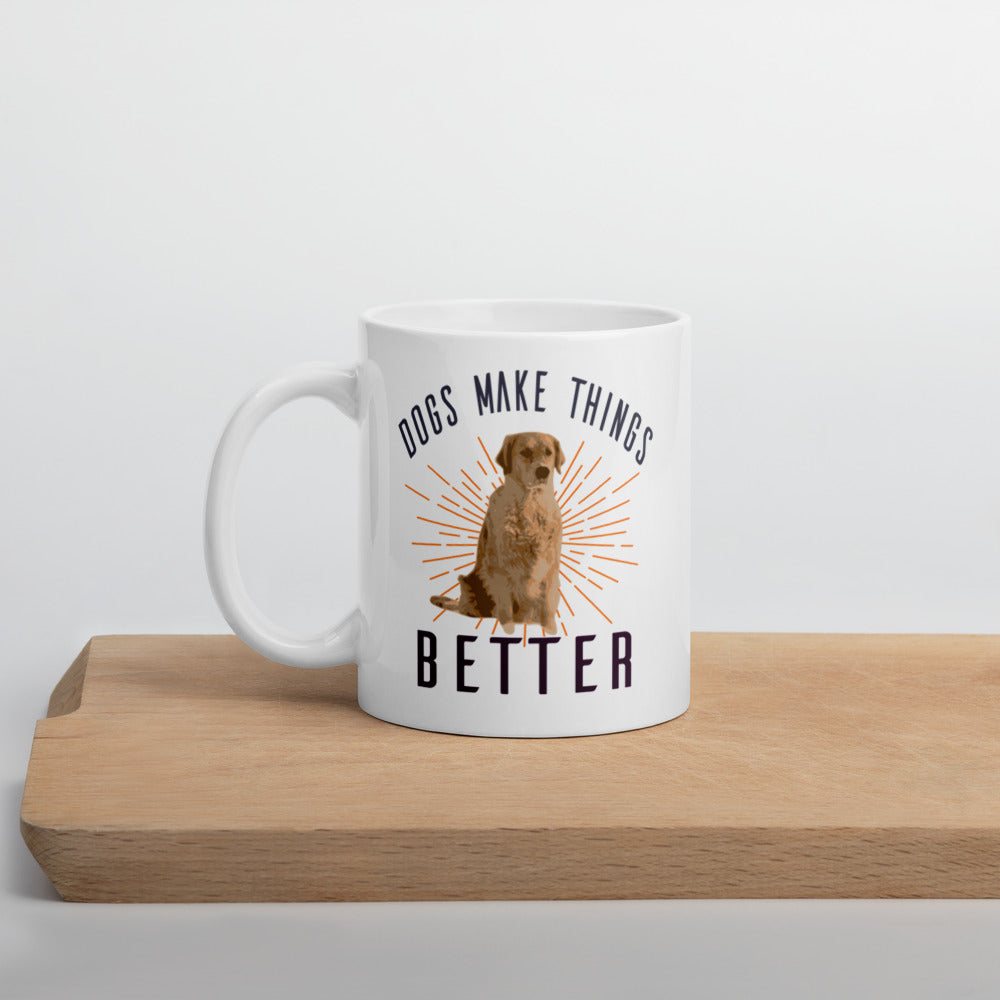 Dogs Make Things Better Mug - Duck 'n' Monkey