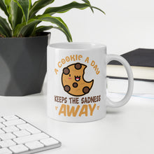 Load image into Gallery viewer, A Cookie A Day Keeps The Sadness Away Mug - Duck &#39;n&#39; Monkey
