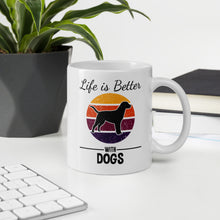Load image into Gallery viewer, Life Is Better With Dogs Mug - Duck &#39;n&#39; Monkey
