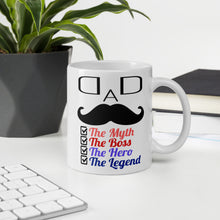 Load image into Gallery viewer, Dad The Myth The Boss The Hero The Legend Mug - Duck &#39;n&#39; Monkey
