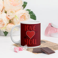 Load image into Gallery viewer, Heart Love You Mug - [Duck &#39;n&#39; Monkey]
