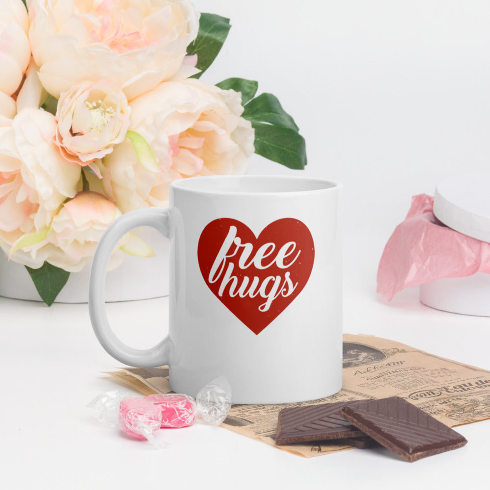 Heart Free Hugs Mug - [Duck 'n' Monkey]