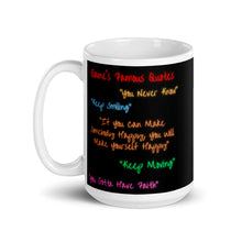 Load image into Gallery viewer, Elaine&#39;s Famous Quotes Black Mug
